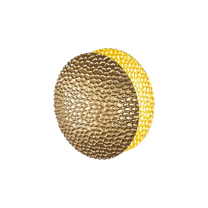 Opviq Lámpara de pared dorada de metal